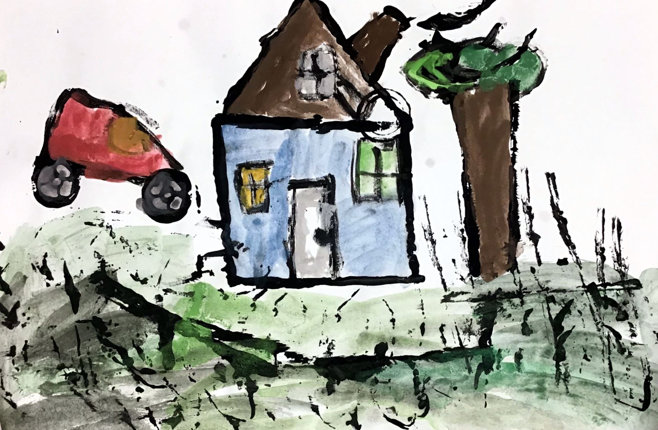 "Home" Alondra Rivera Zuniga Tempera 1st, Rockwell NFS