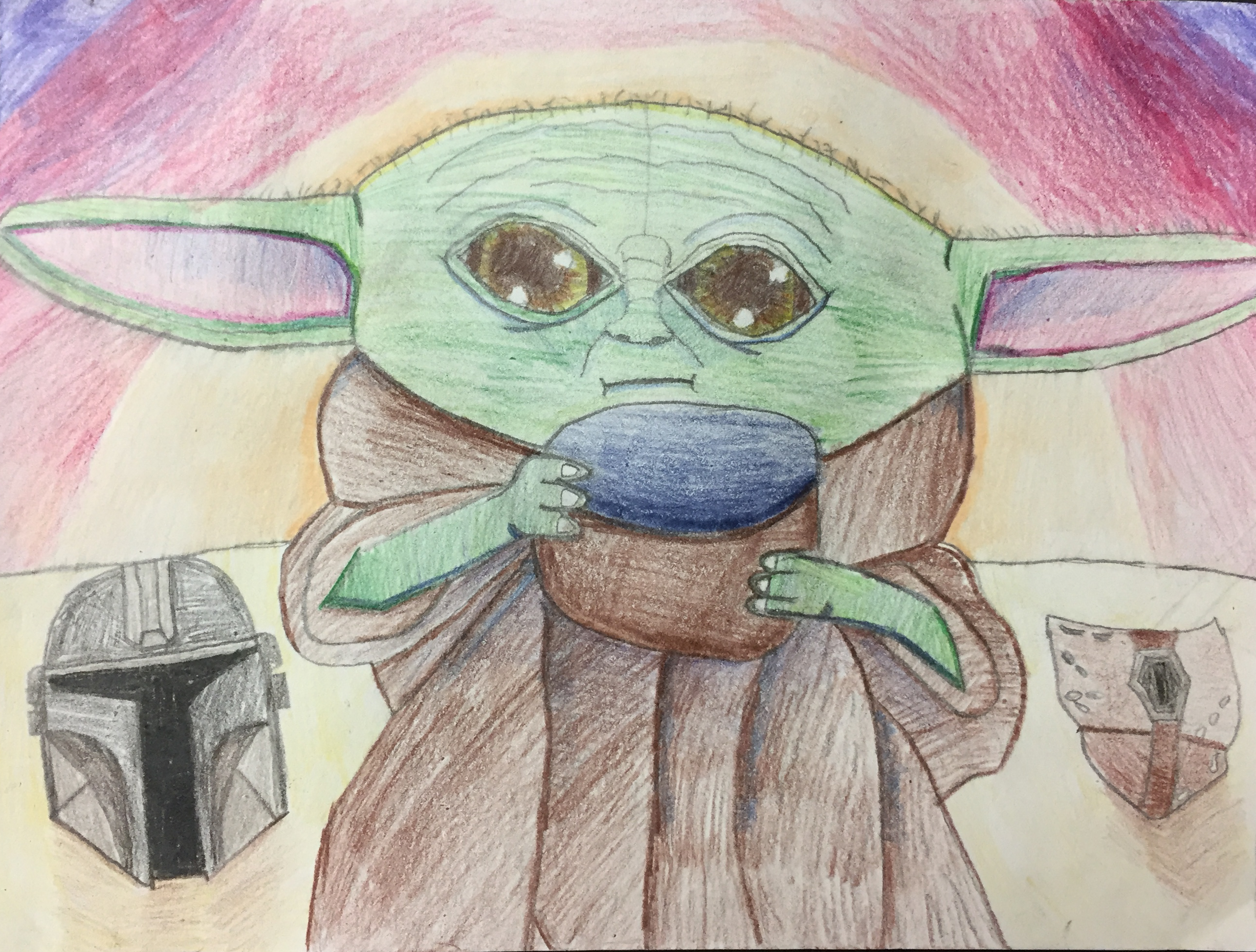 "Baby Yoda," Carter Hill, Pencil, 5th, Purdy, NFS.