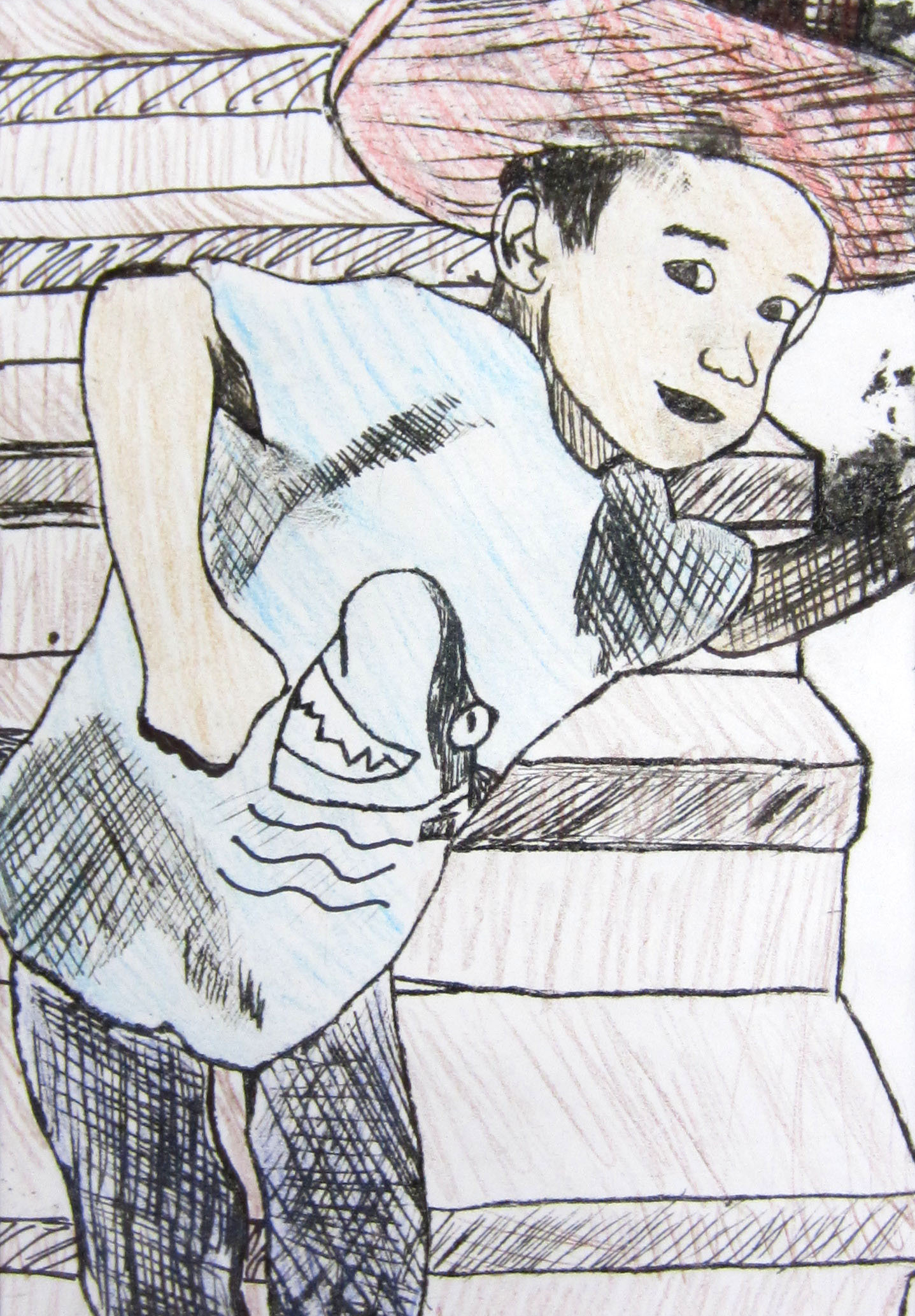 “Bro” Eduardo P. Printmaking and Colored Pencil 8th, FAMS, NFS