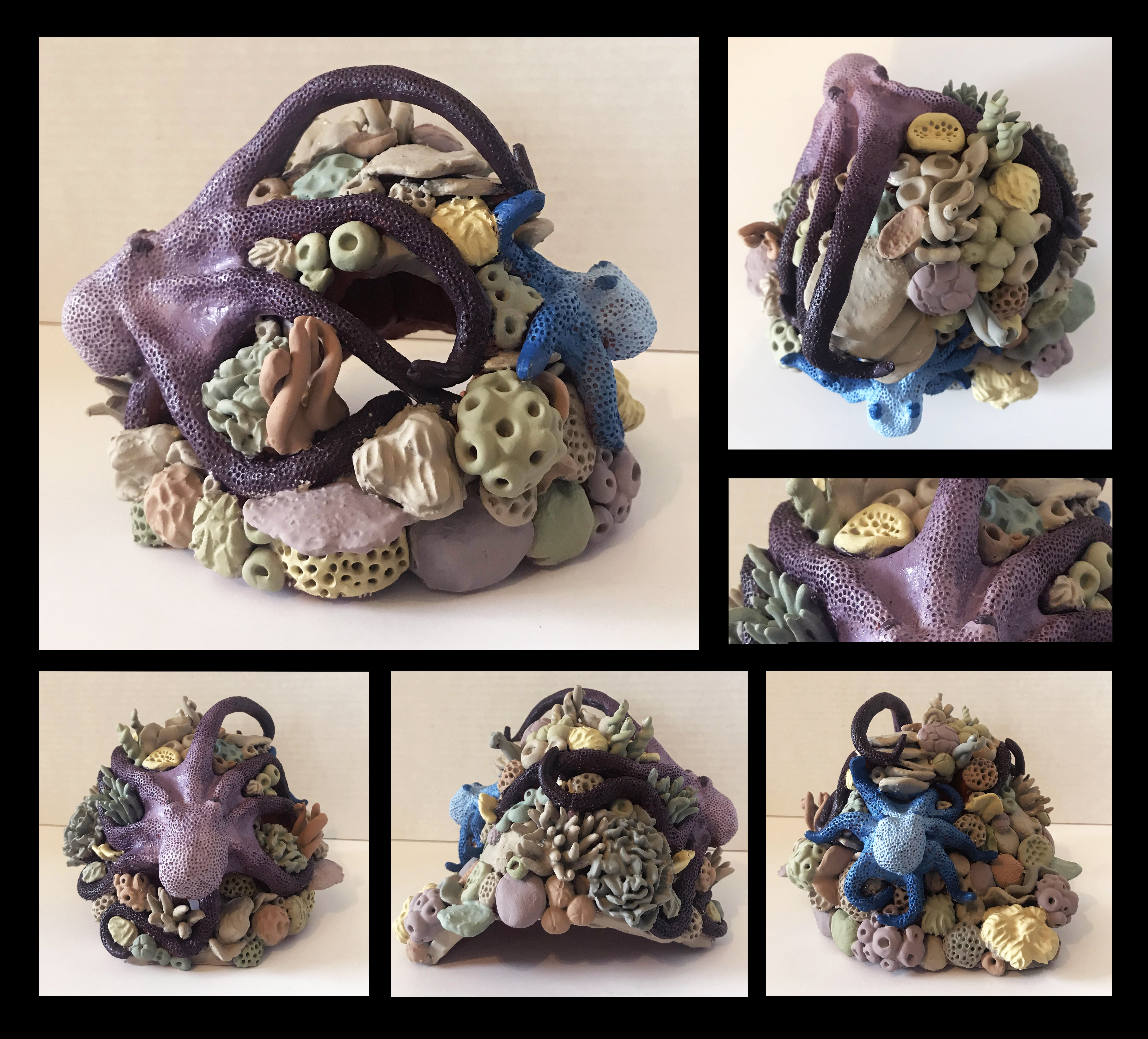"New Life" Paige Fehly Ceramic and Acrylic Paint 12th, FAHS NFS