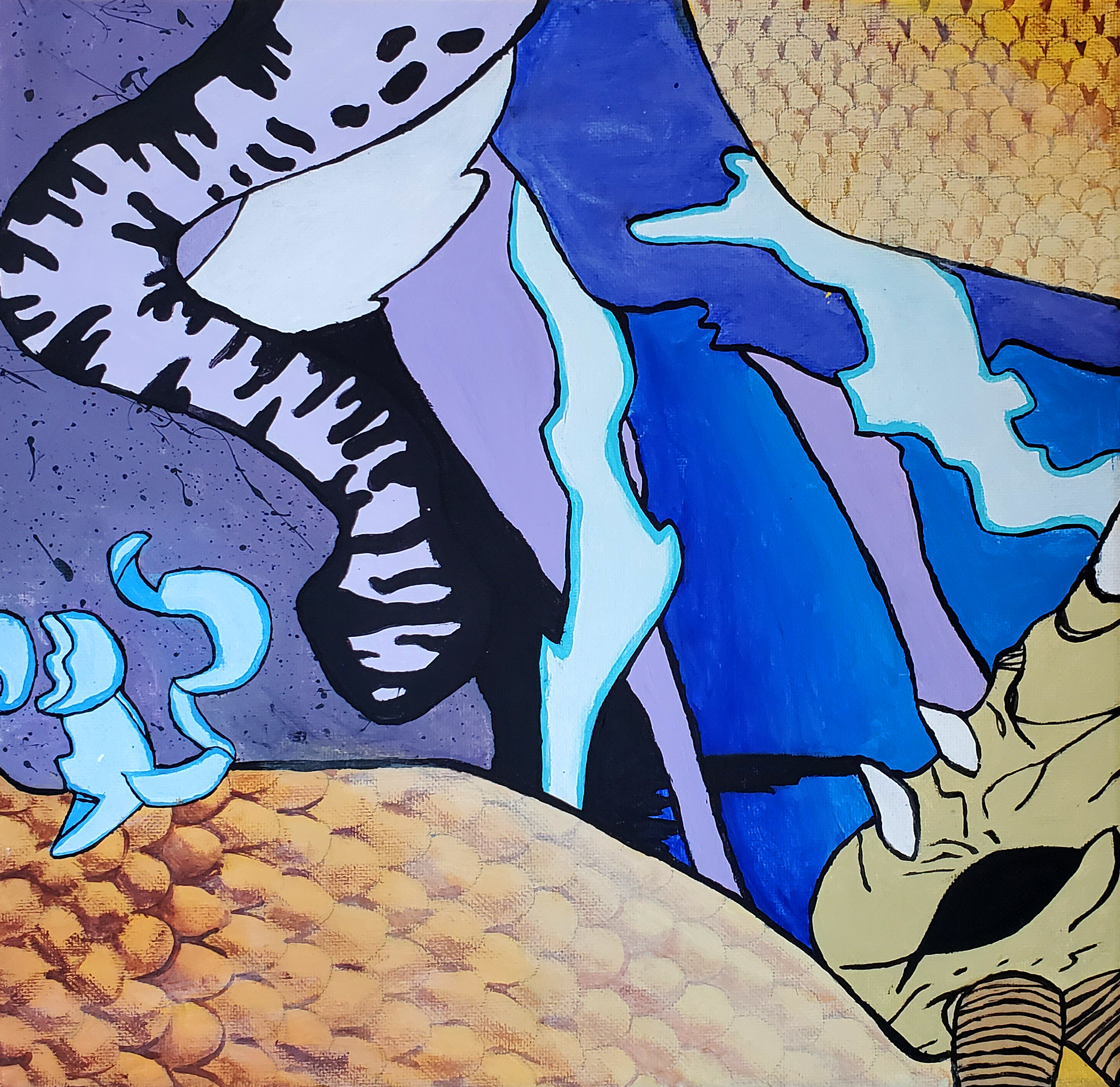 "Untitled" Mya H. Acrylic on Canvas 8th, FAMS NFS