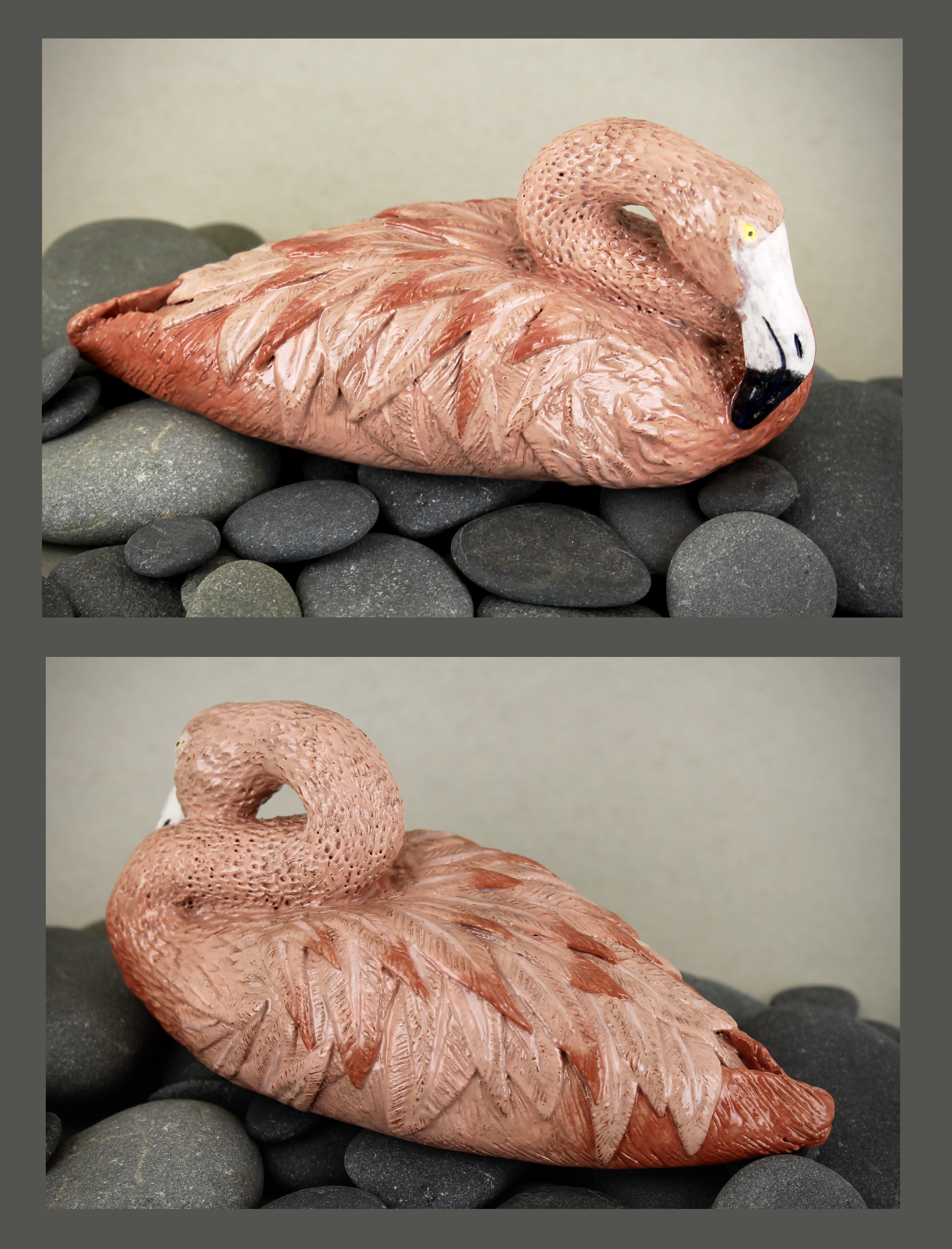 "Resting Flamingo" Jessica Sharp Ceramic 10th, FAHS NFS