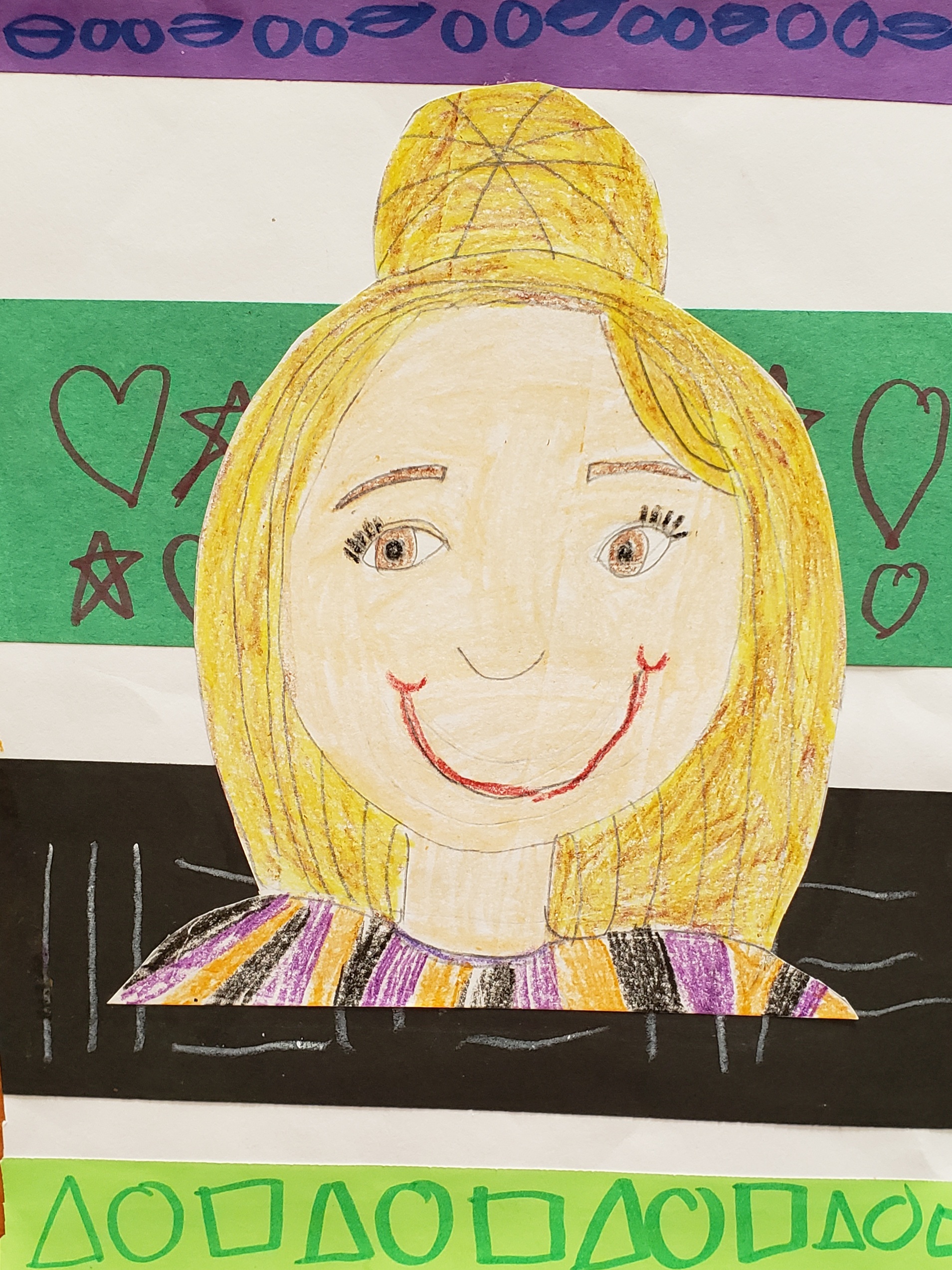 "Self-Portrait", Adalyn Telfer, Mixed Media, 1 Rockwell, $15