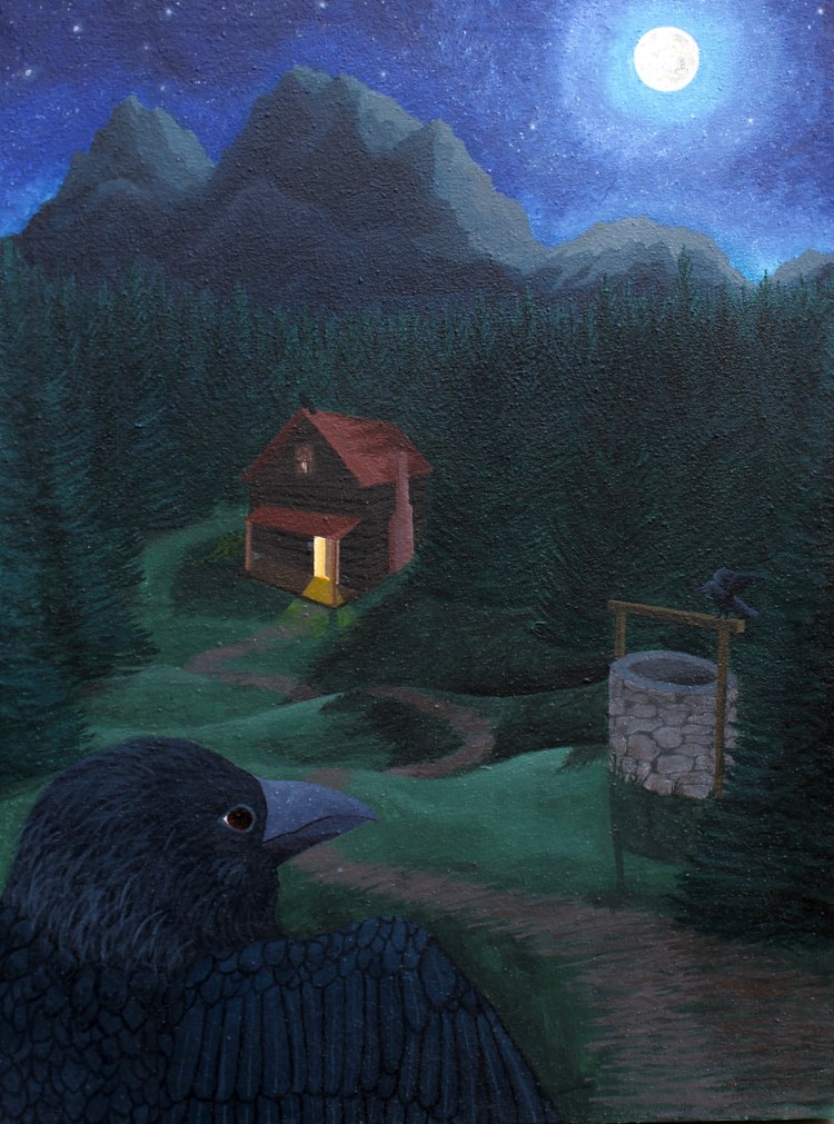 "Bird Rib," Alice Van Haaften, Acrylic on Canvas, 12 FAHS, NFS