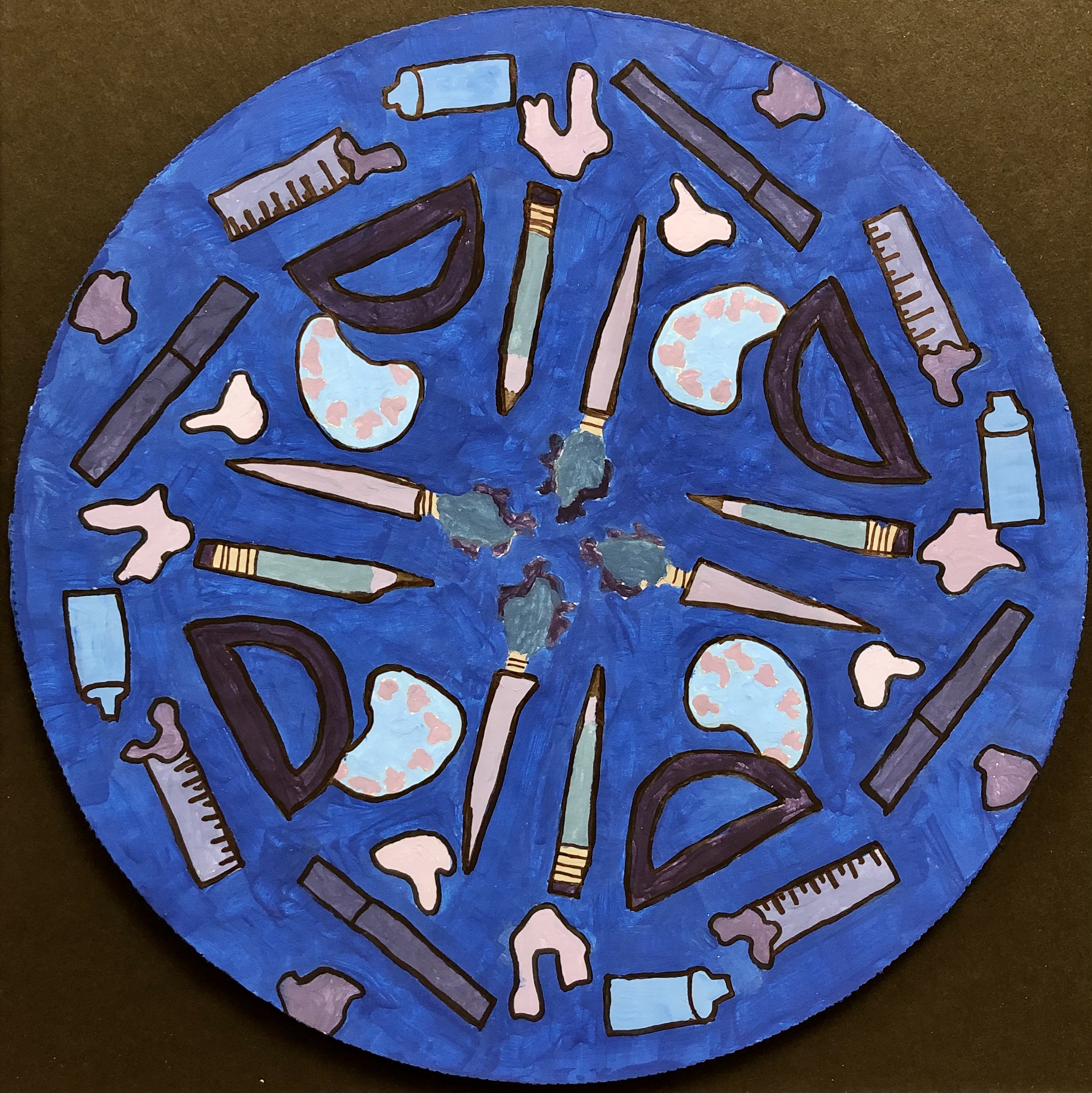 "Art is Art" Drew McDonough, Tempera Paint, 6 FAMS, $35