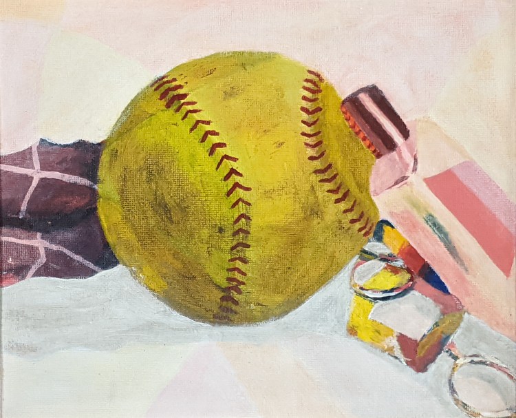 "Untitled Still Life," Mya Helmick, Acrylic on Canvas, 9 FAHS, $50,