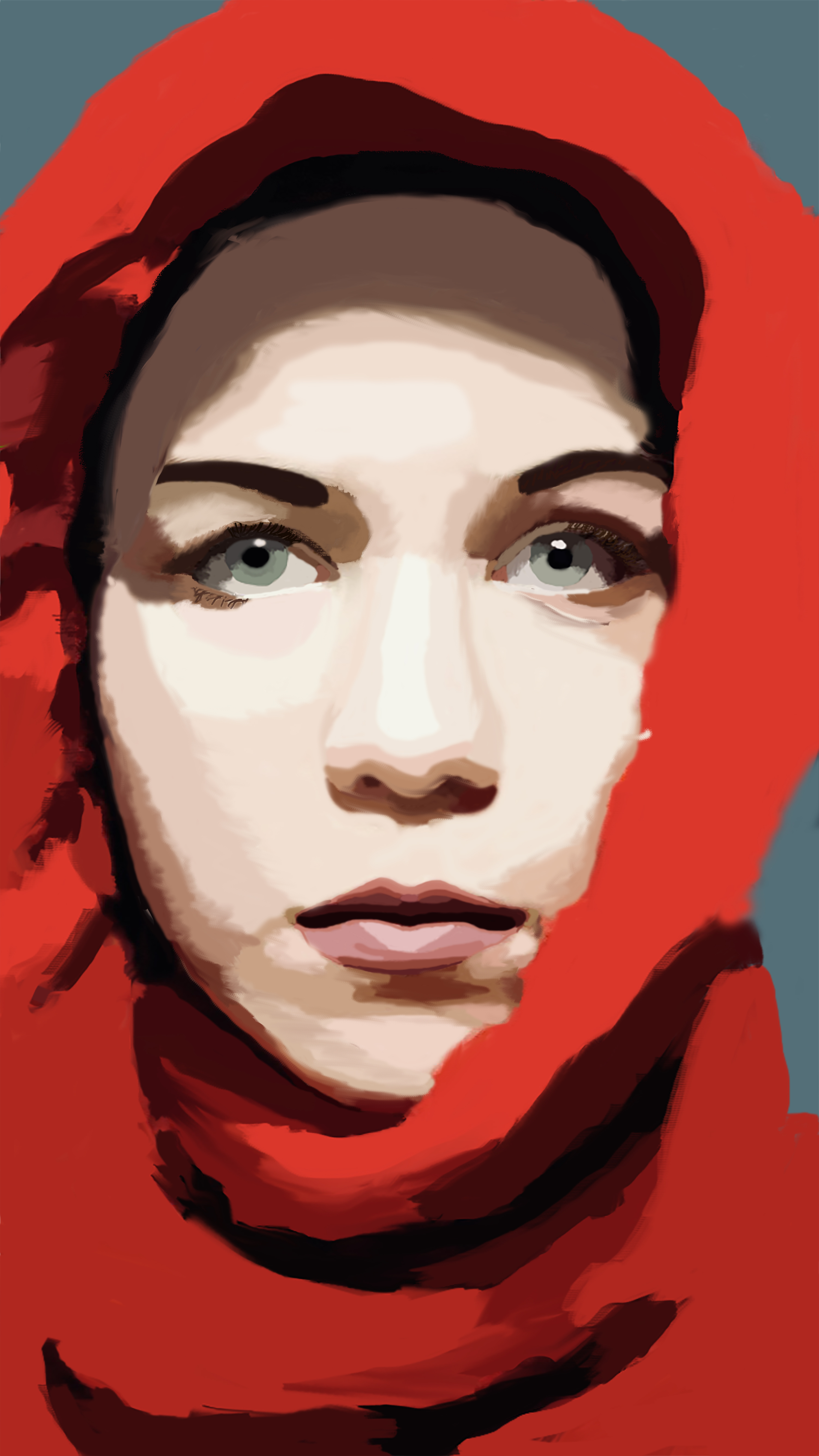 "Self Portrait," Hilde Rue, Digital Drawing, 9 FAHS, $50