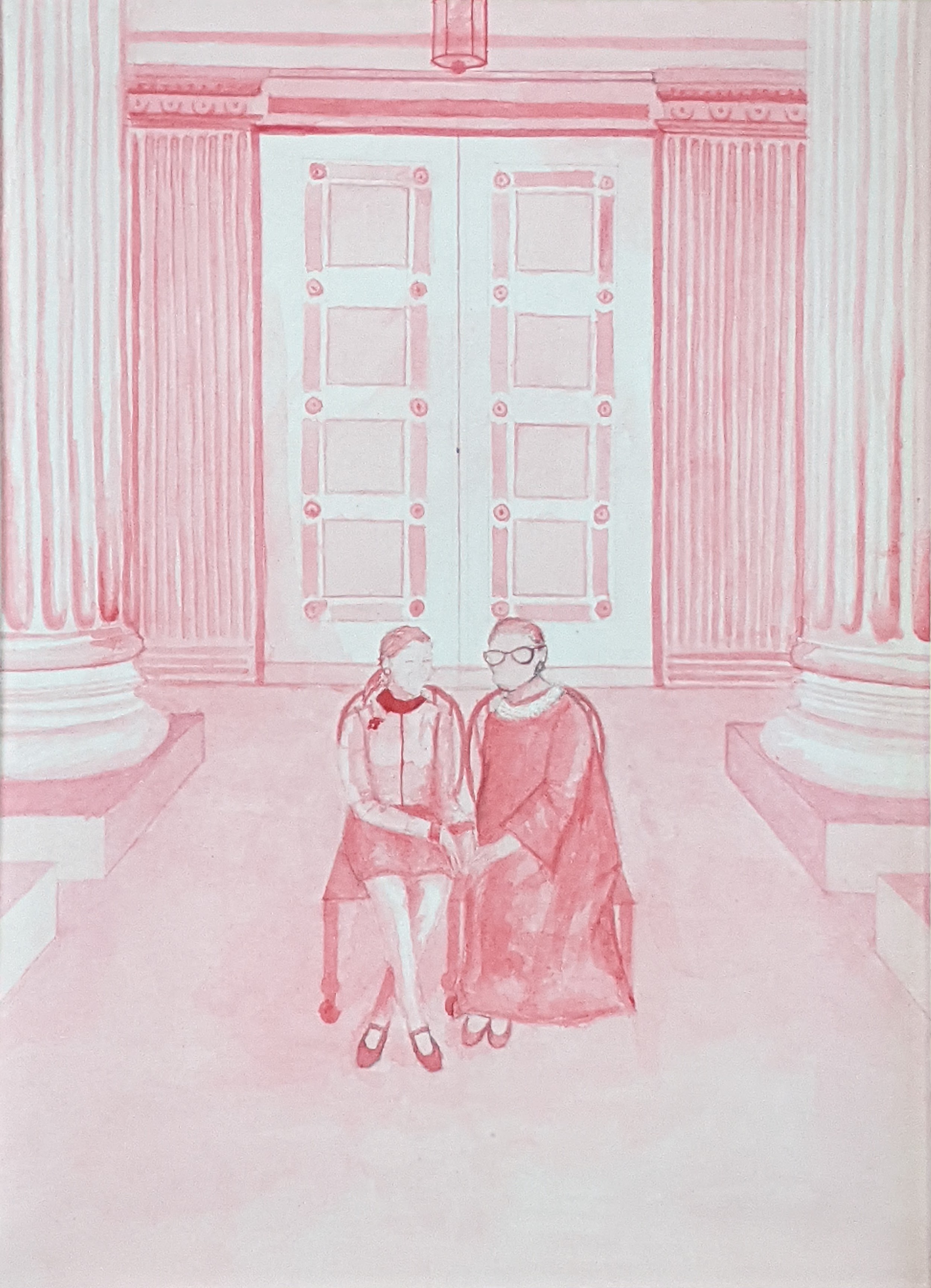 "The Notorious RBG," Olivia Nava, Gouache on Paper, 11 FAHS, $75