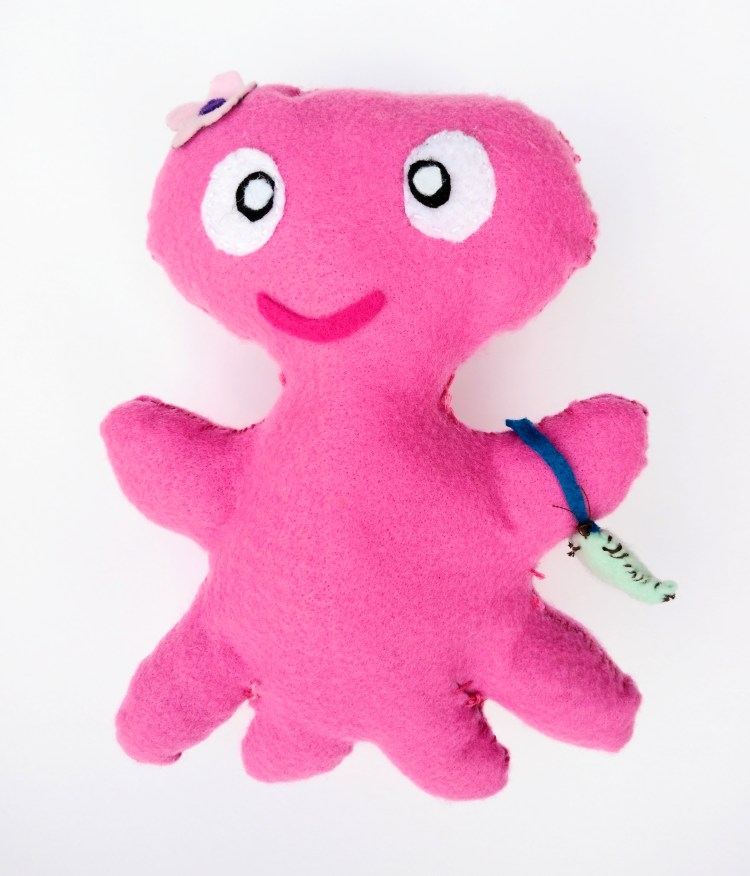 "Pinky," Olivia Knickrehm, Felt & Poly-fil, 5 Barrie, NFS