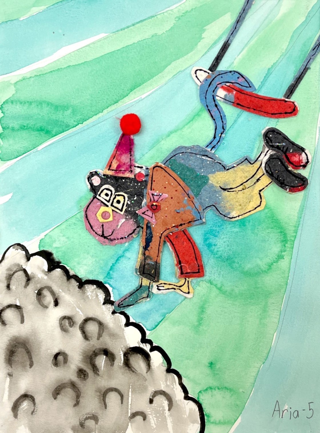 Monkeyin Around, Aria Kilian, Handmade Paper, St Joseph,5th Grade, NFS