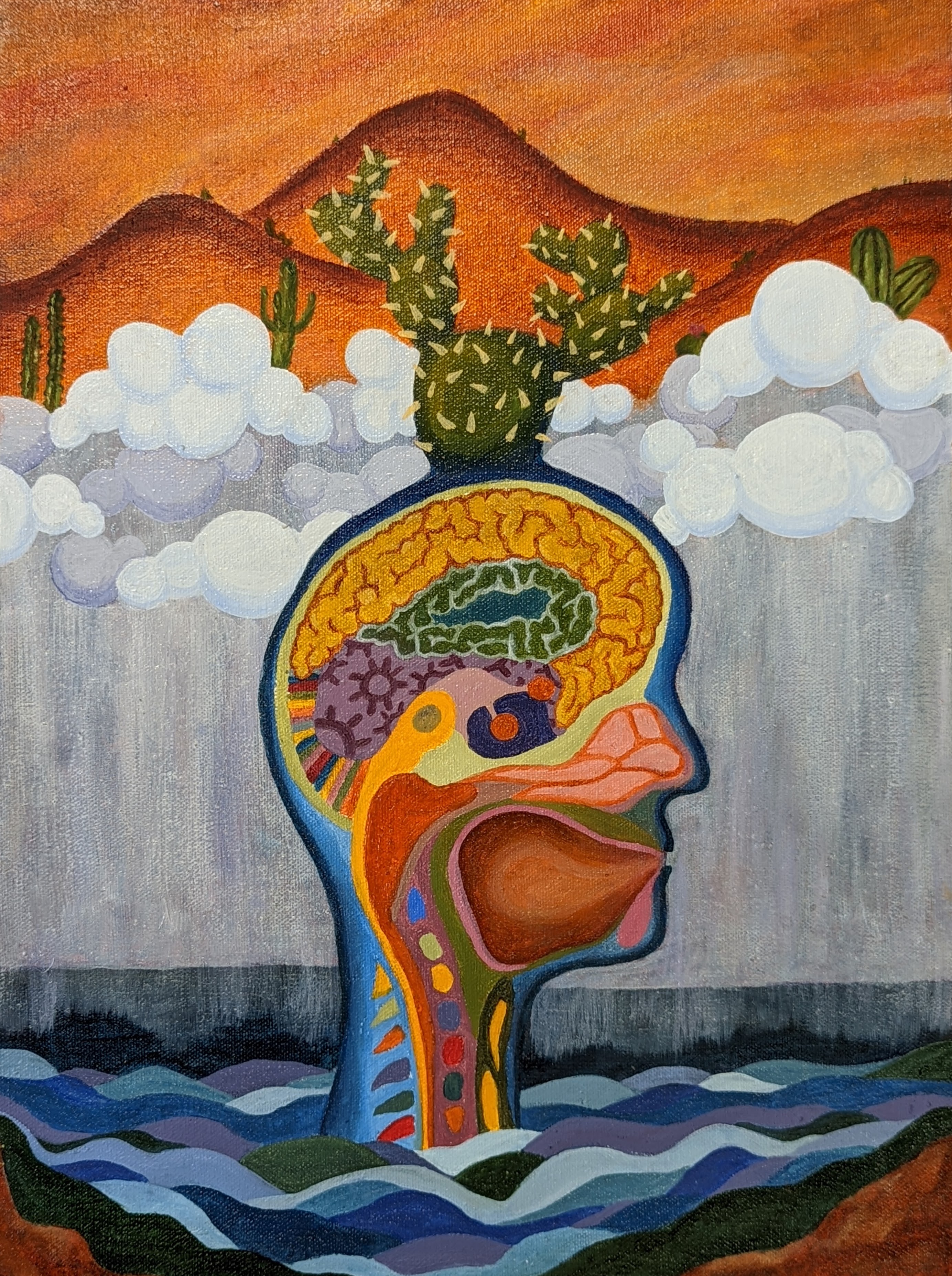 High and Dry, Deprived Psychology, Lauren Faust, Oil on Canvas, 12th Grade, FAHS, NFS