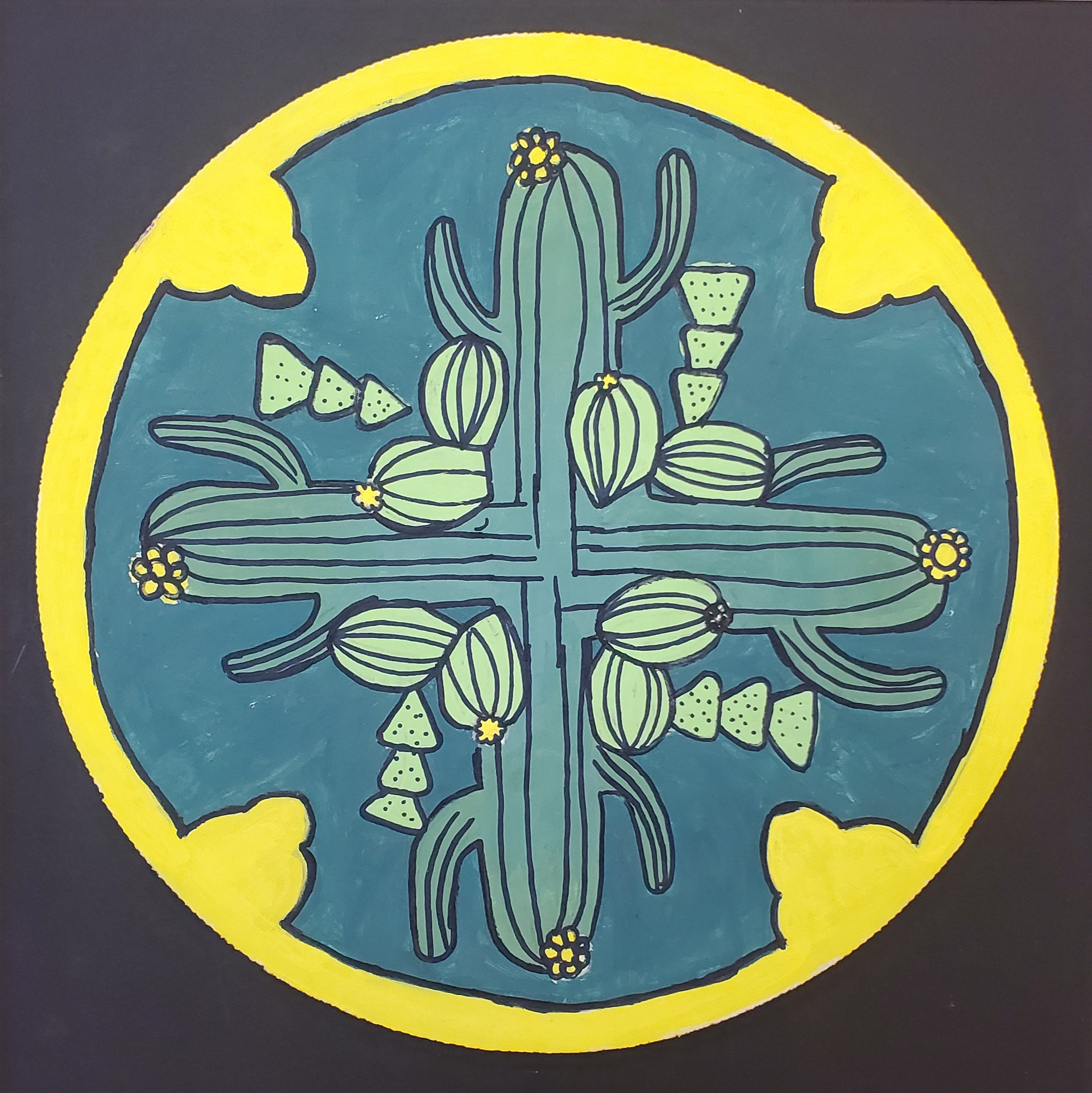 Cactus, Grace, Michalak, Tempera Paint, 6th Grade, FAMS, $40