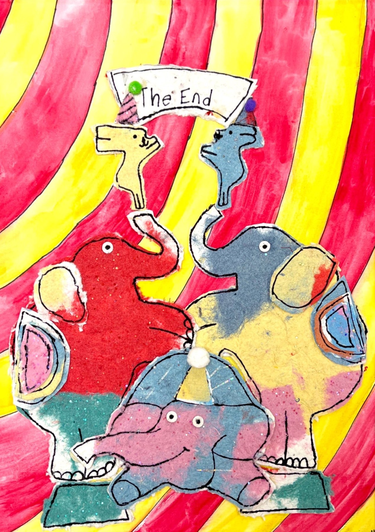 The End, Kayle White, Handmade Paper, St Joseph, 7th Grade, NFS