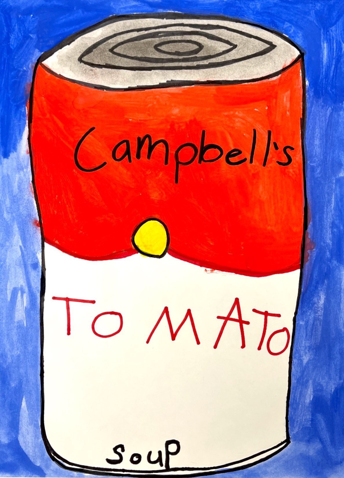 Lunch, Mabel Nelson, Watercolor, St Joseph, 2nd Grade, NFS