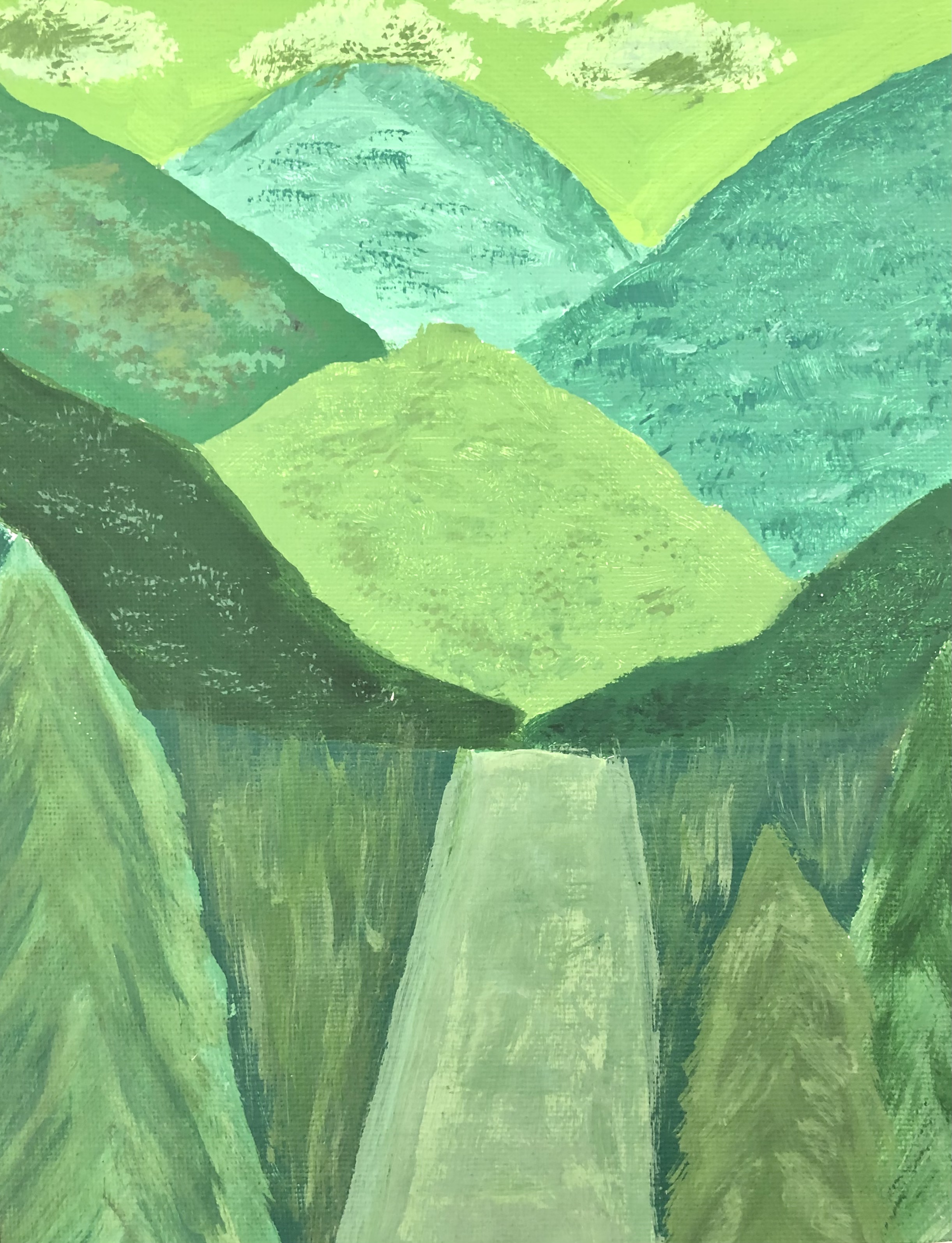 “Untitled”, Michelle Gallegos, Acrylic Paint, 7th, FAMS, $75