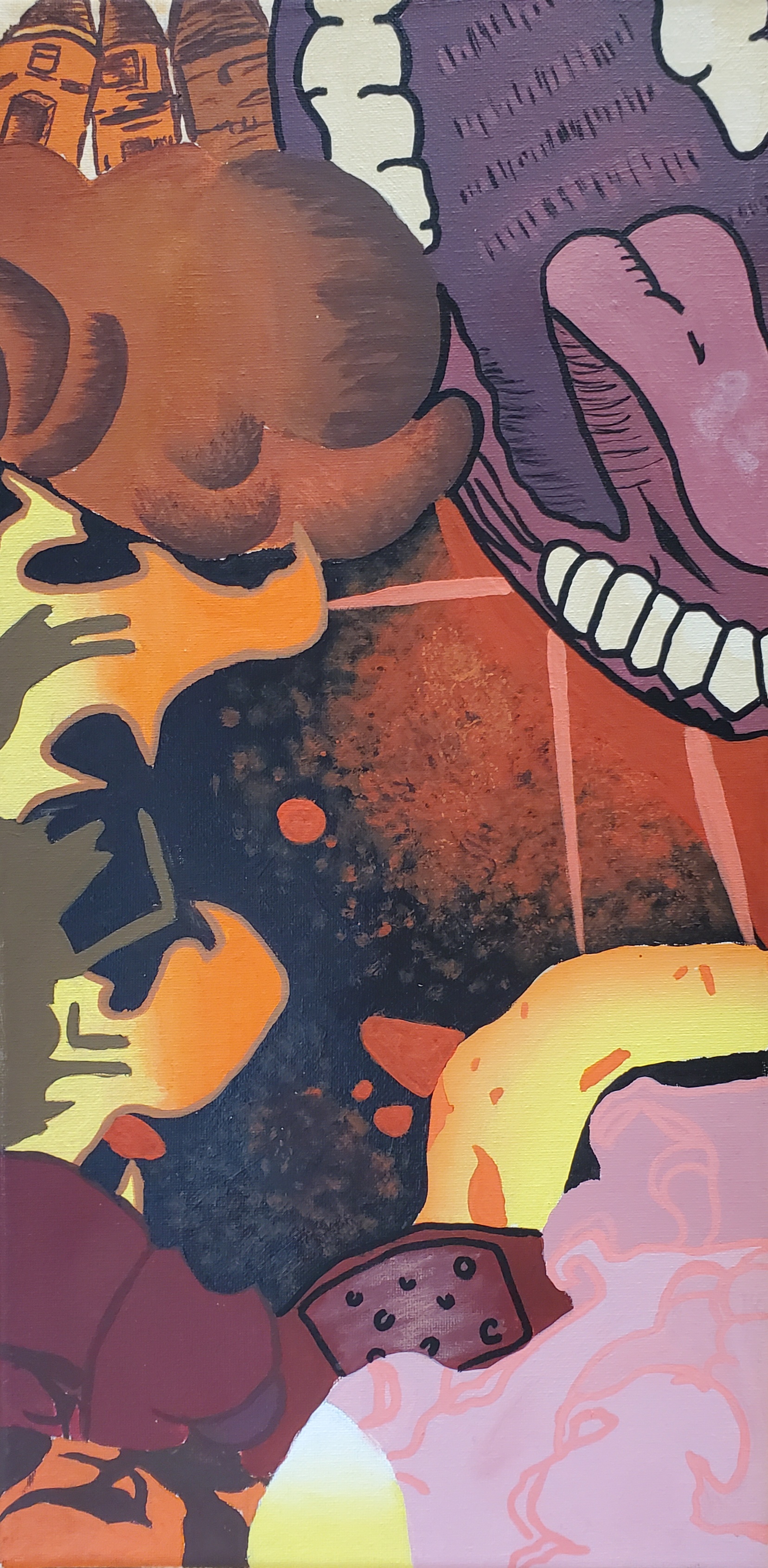 Disorder, Mya Schwarz, Acrylic on Canvas, 8th Grade, FAMS, NFS