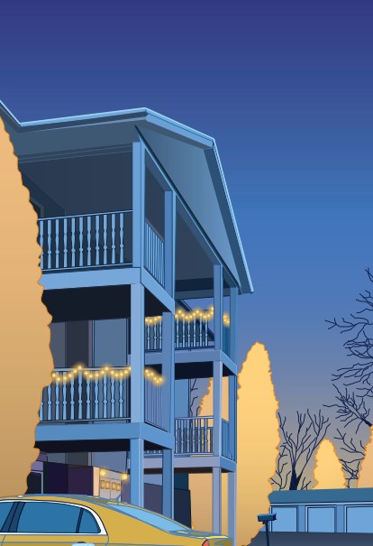 Apartment Lights, Willow Severin, Adobe Illustrator, 9th Grade, FAHS, $45