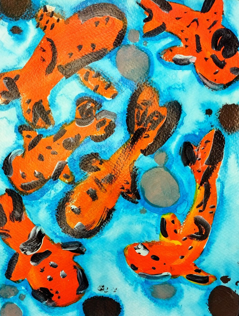 "Water Tag," Gwendolyn Cheek, 2, Acrylic / Watercolor / Mod Podge, Barrie