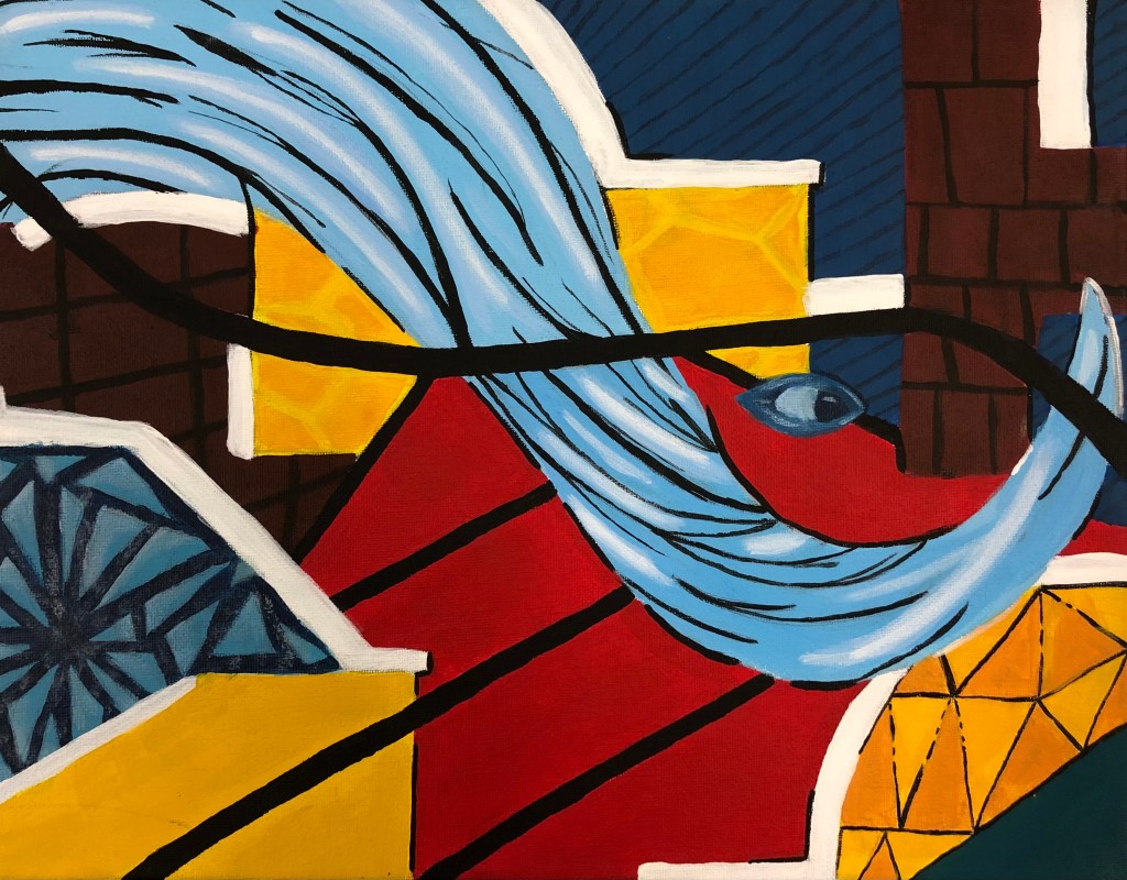 "Primary Wave", Kaylee Stortz, Acrylic Paint, 8, FAMS