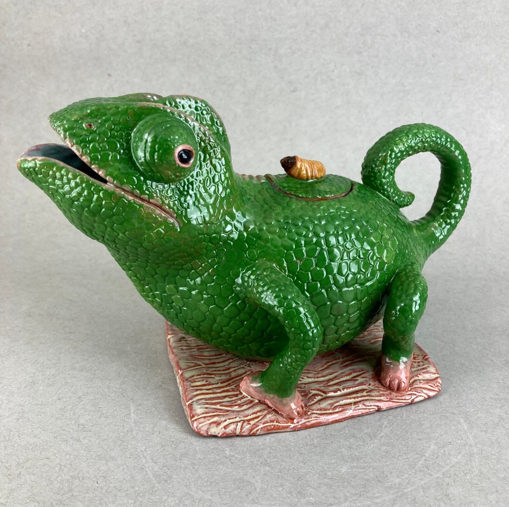 Chameleon Teapot Elizabeth Garcia 12th Grade Ceramic FAHS 160