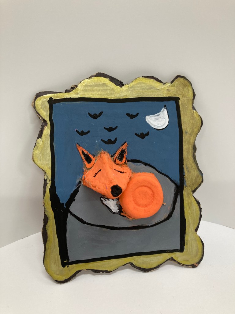 "Cozy," Ashley Rodriguez-Velazquez, 4th Grade, Mixed Media, Luther, NFS