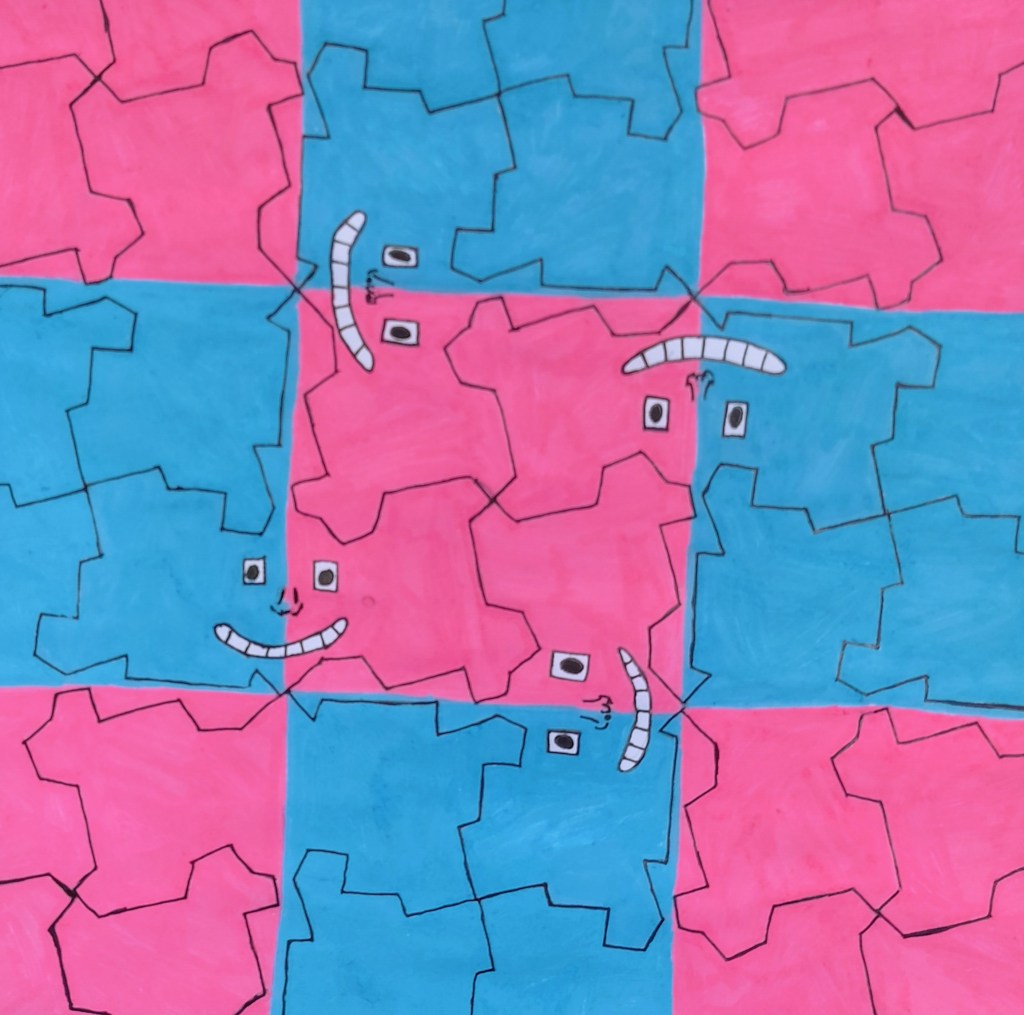 "The Sweetest Robot", Jamison Rottmann, Acrylic marker & Sharpie, 5th Grade, Barrie, $30.