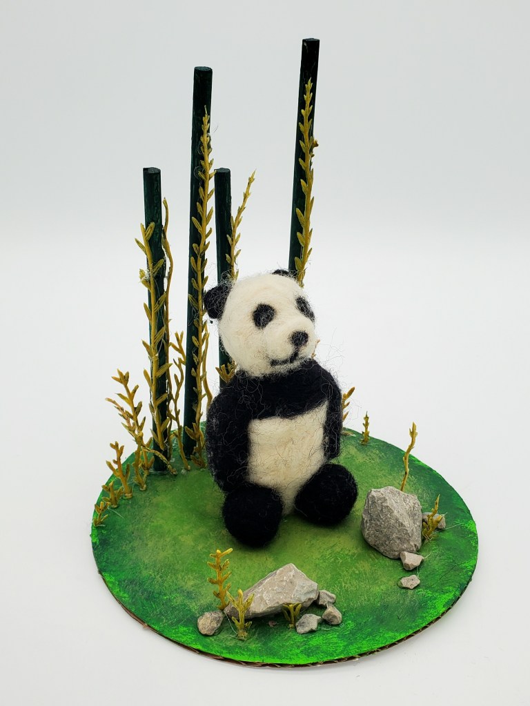 "Peanut Butter the Panda," Mason Rosenberger, Fibers & Mixed Media, 7th Grade, FAMS, NFS