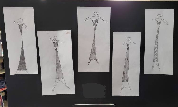 "Black and White Collection," Elise Erickson, 4th Grade, Pencil, Barrie, $30