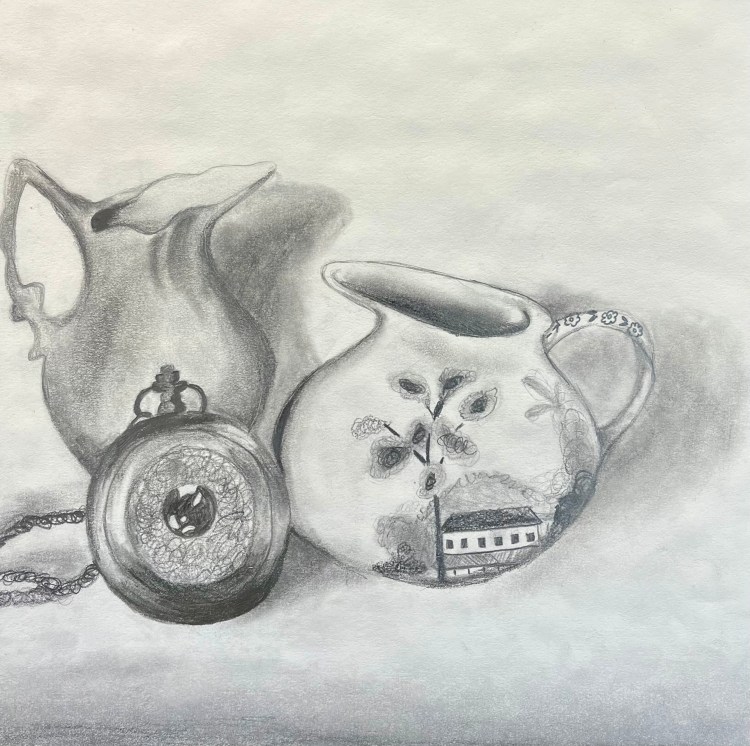 "Personal Still-life", Lerissa Reu, Graphite Drawing, 7, FAMS, NFS