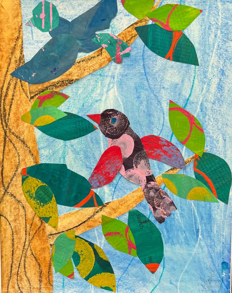"Birds", Medina Bekiri, Collage, 6, FAMS, NFS