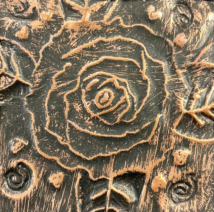 "Rustic Rose", Erin Vosburgh, Metal, 6, FAMS, $20