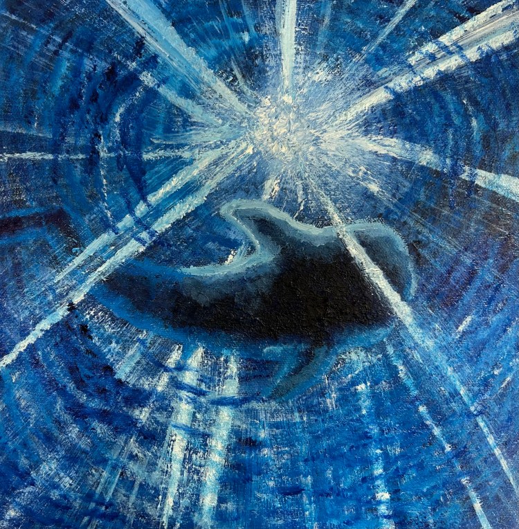 Whale's Eye View Makenna Gray Oil 12 FAHS $100