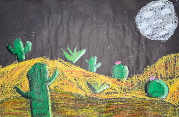 Summer Valley Kennedy Blakey 3 Oil Pastel Luther NFS