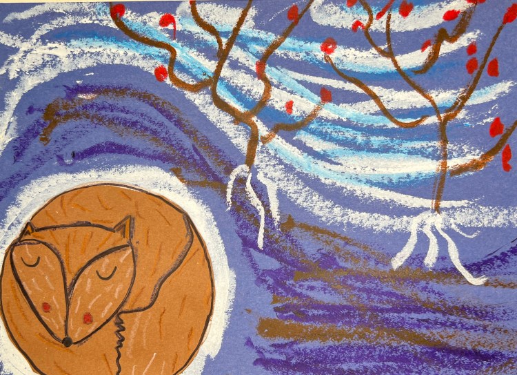 Winter Snow Sky Pincombe 2 Mixed Media Barrie NFS