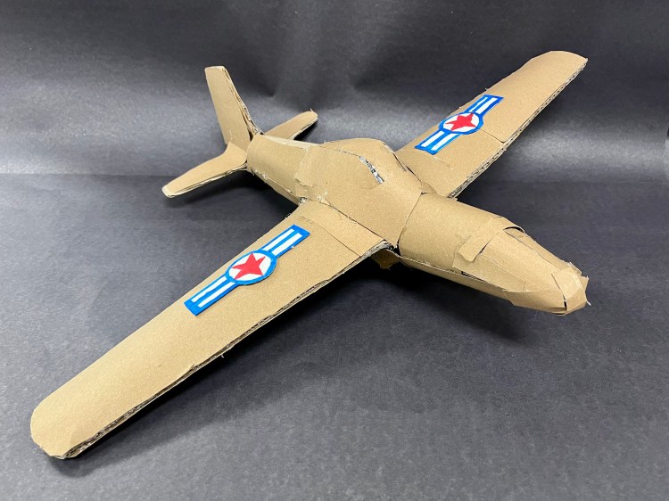 "North American P51D Mustang", Weston Gottschalk, Cardboard, 8, FAMS, $50