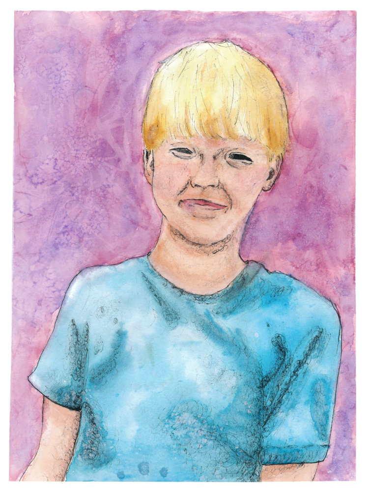 "Primary School", Ameleigha Burkhalter, Print of Ink & Watercolor, 8, FAMS, $30
