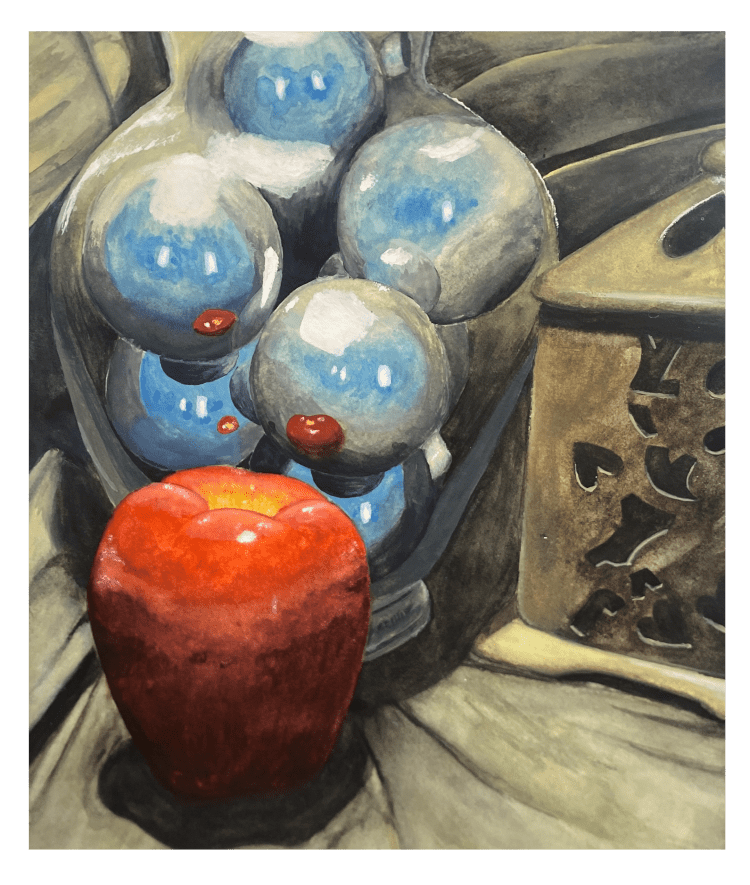 "Reflection" Katie Nguyen, Print of Gouache, 11, FAHS, NFS