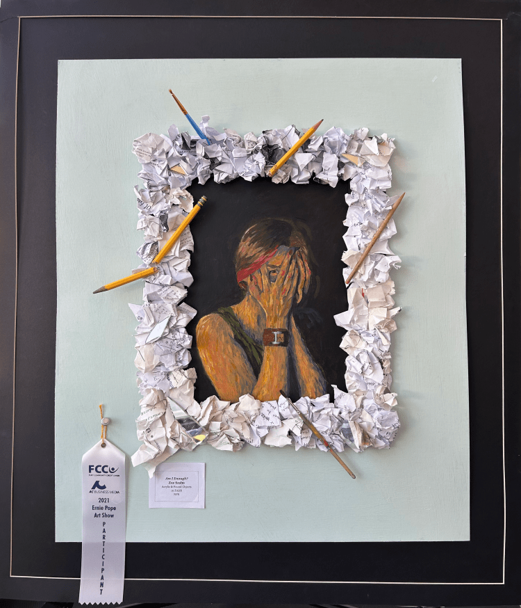"Am I Enough?" Zoe Szabo, Mixed Media, 10, FAHS, NFS