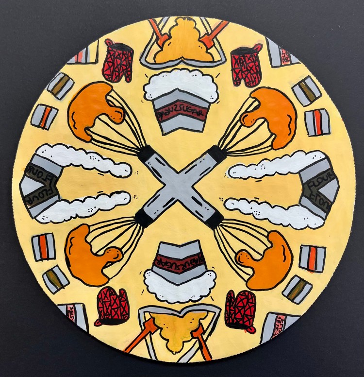 "Adeline's Orange Cookies", Harper Dorfman, Acrylic, 6th, FAMS, NFS
