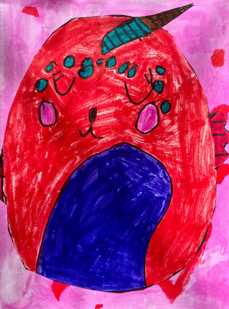 "Cutie Squishmallow" Amelia Martin, Marker and paint sticks, 1st, Barrie, NFS