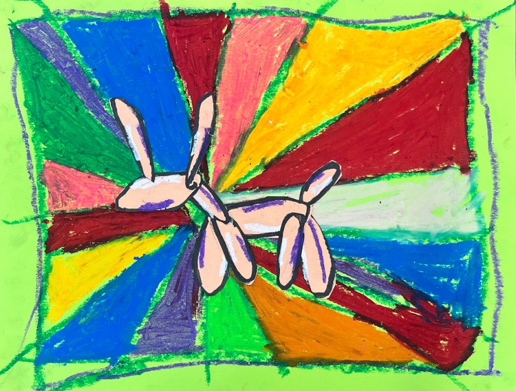 "Mr.Bubble", Kyan Stewart, Oil Pastel, 3rd, Purdy, NFS