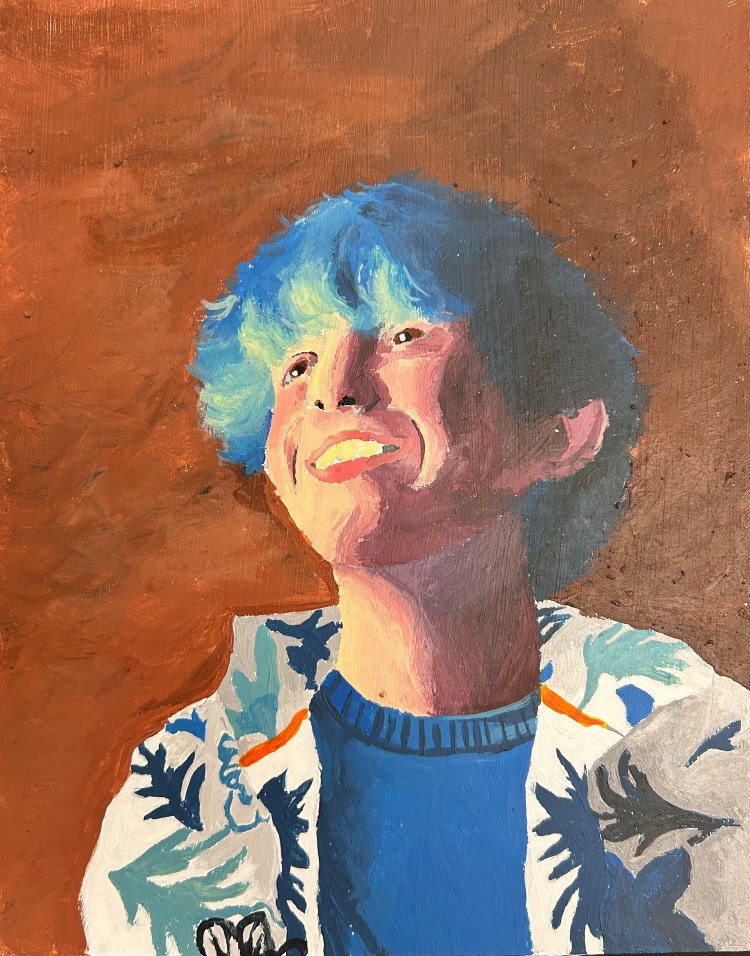 "A Portrait of Oneself" Cody Tricker, Acrylic, 9, FAHS, NFS