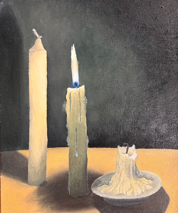 "The Anatomy of an Ending" Mya Schwarz, Oil, 12, FAHS, NFS
