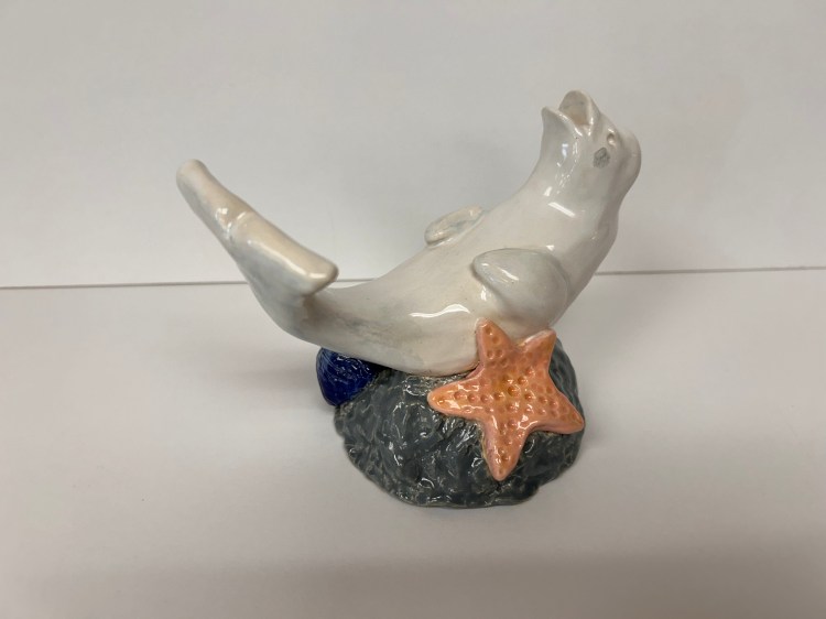 "Beluga Whale" Alina Bolanos, Ceramic, 9, FAHS, NFS