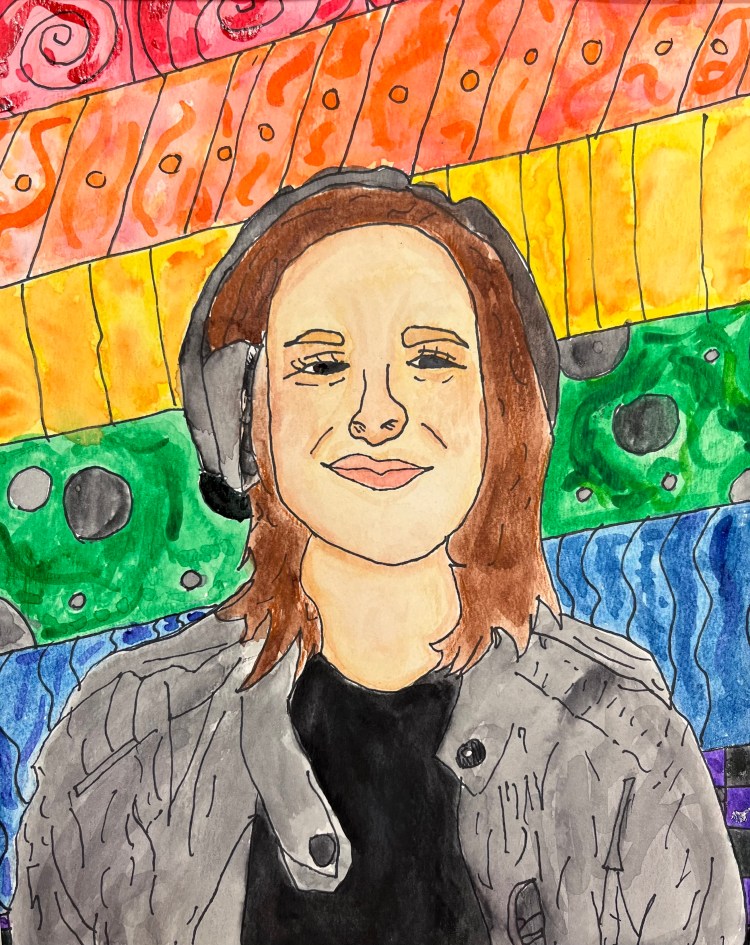 "Art & Music", Makenzie Pierce, Acrylic, 6th, FAMS, NFS